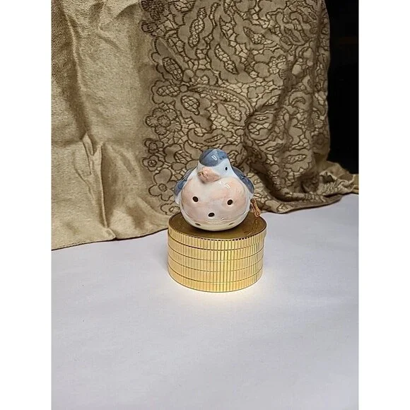 Takahashi Blue Bird Hanging Potpourri Ceramic Figurine Takahashi Japan 3 In - Picture 3 of 8